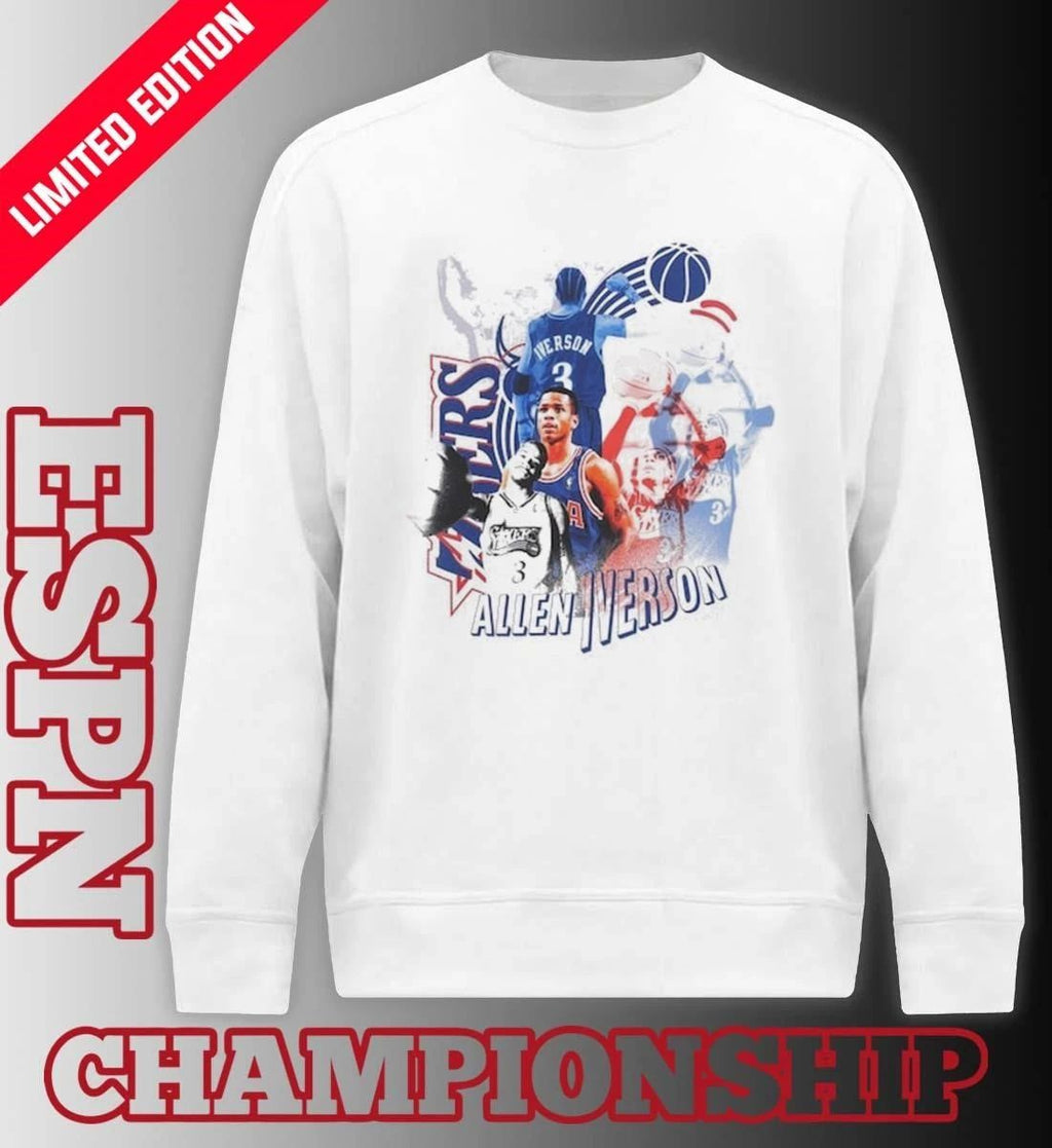 Allen Iverson Philadelphia 76ers Vintage Player 2026 T-Shirt