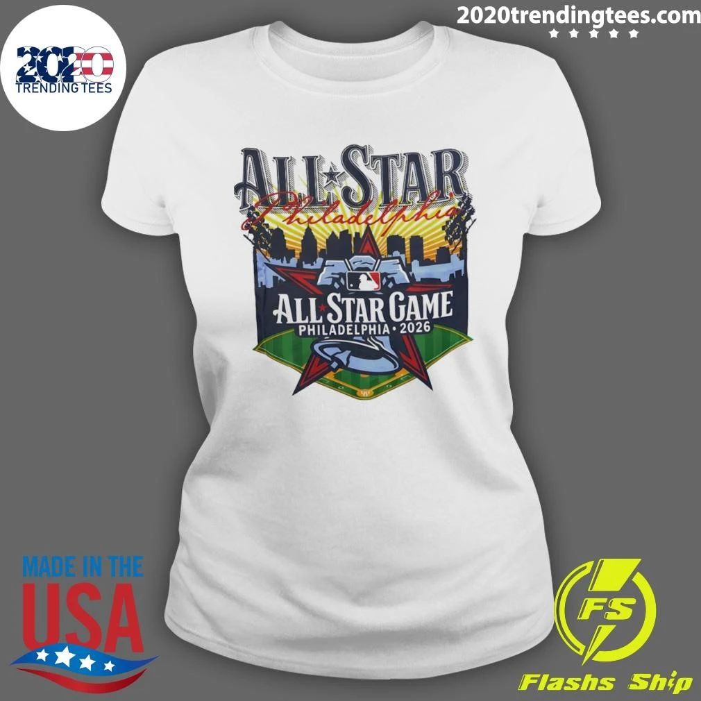 City Skyline Philadelphia Phillies Baseball Mlb 2026 All Star Game Logo Shirt