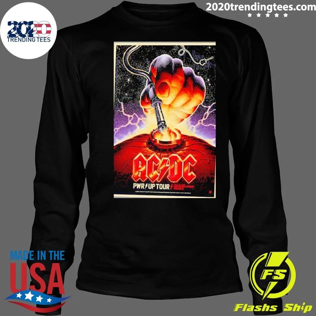 Acdc Madison Wi Event Poster Pwr Up Tour 2026 At Camp Randall Stadium In Madison Wi On July 19 2026 Shirt