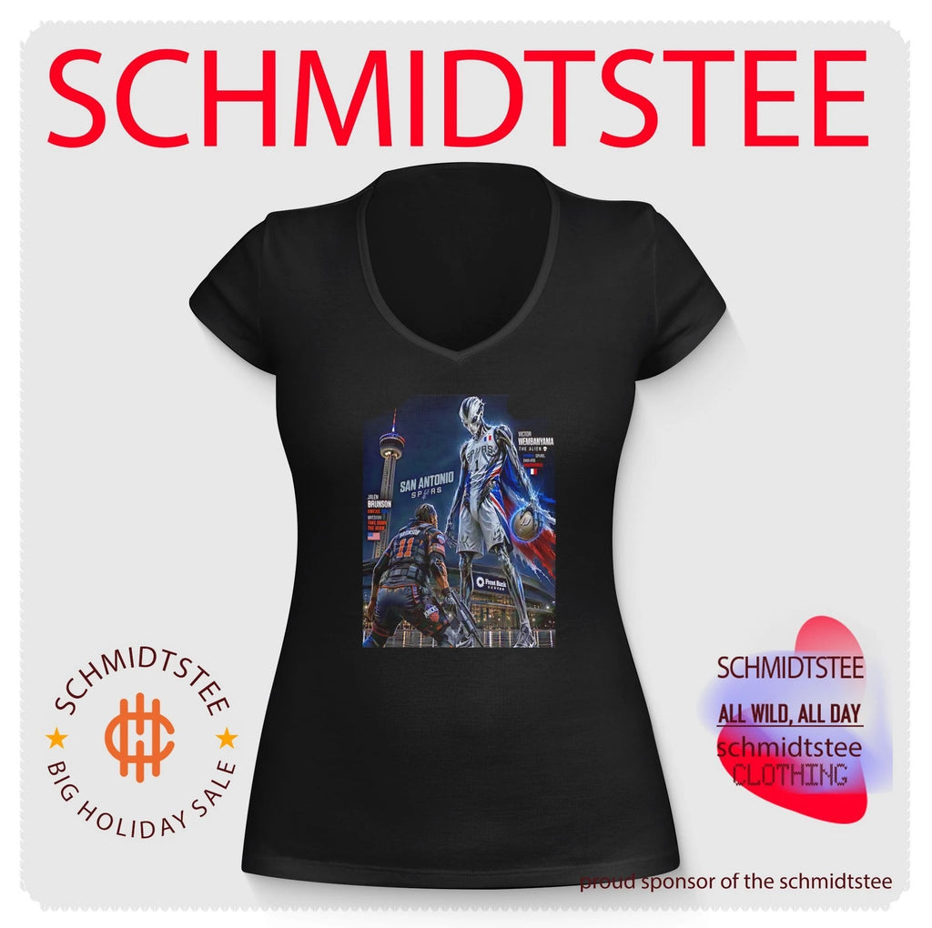 Brunson Knicks versus Alien Spurs illustrated shirt