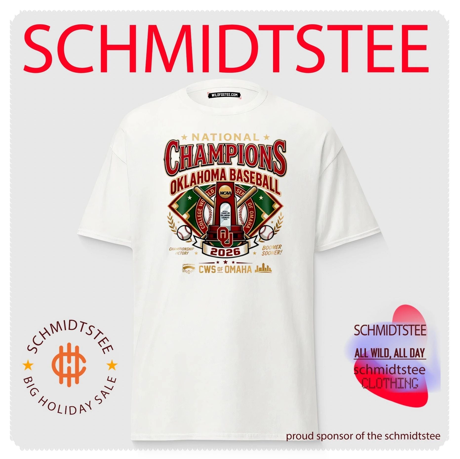 Oklahoma Sooners Champions 2026 Men’s College World Series classic shirt
