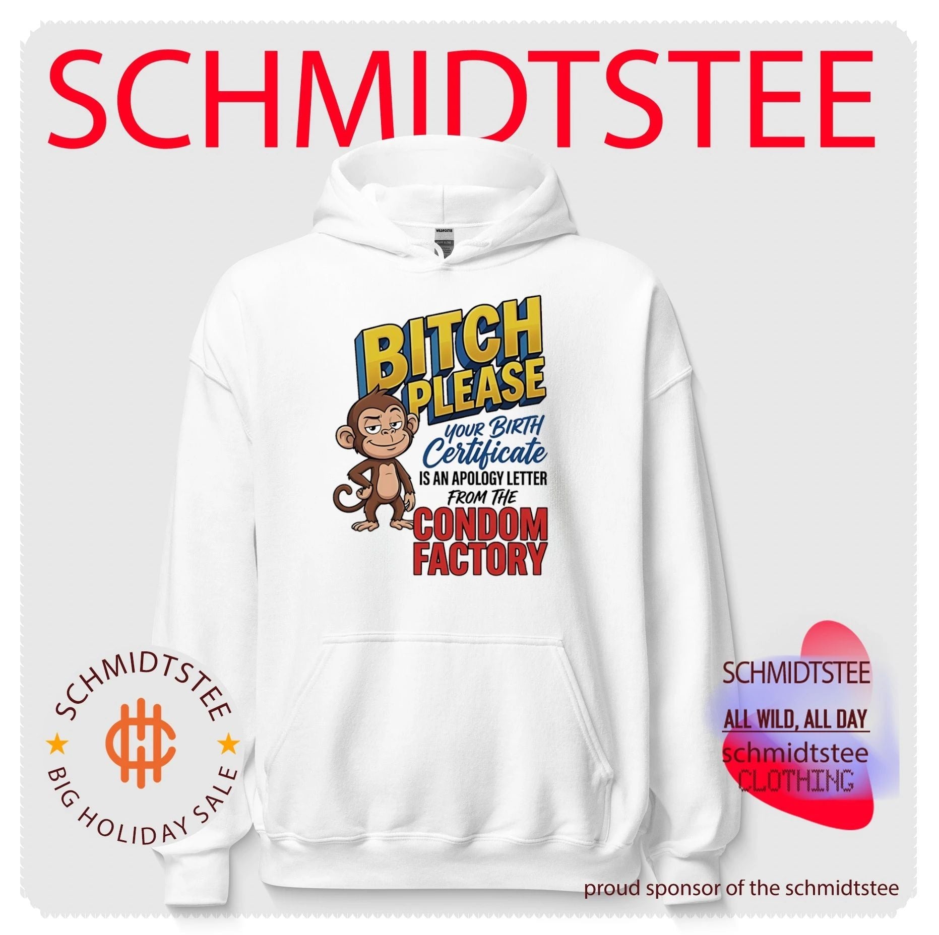 Bitch please your birth certificate is an apology letter cartoon monkey shirt
