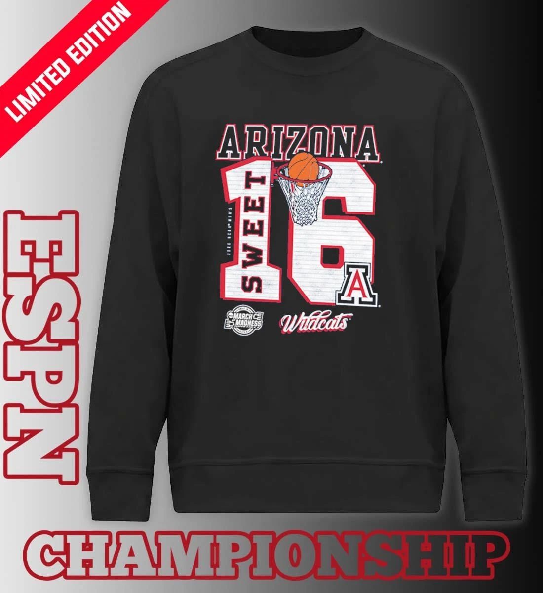 Arizona Wildcats 2026 NCAA March Madness Sweet 16 Bound Shirt