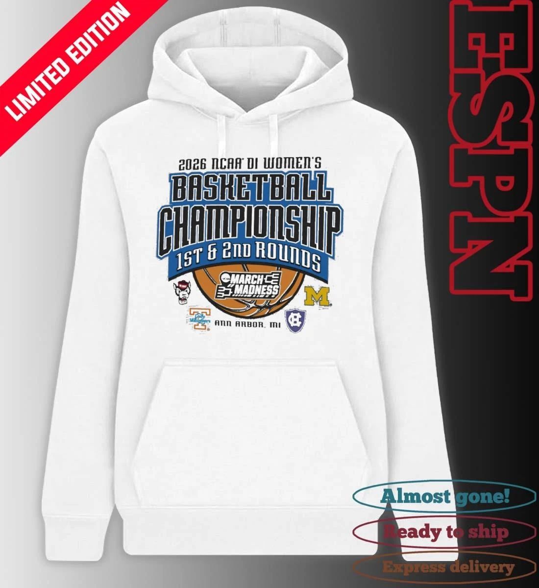 2026 NCAA DI Women’s Basketball 1st, 2nd Rounds – Ann Arbor, MI Shirt