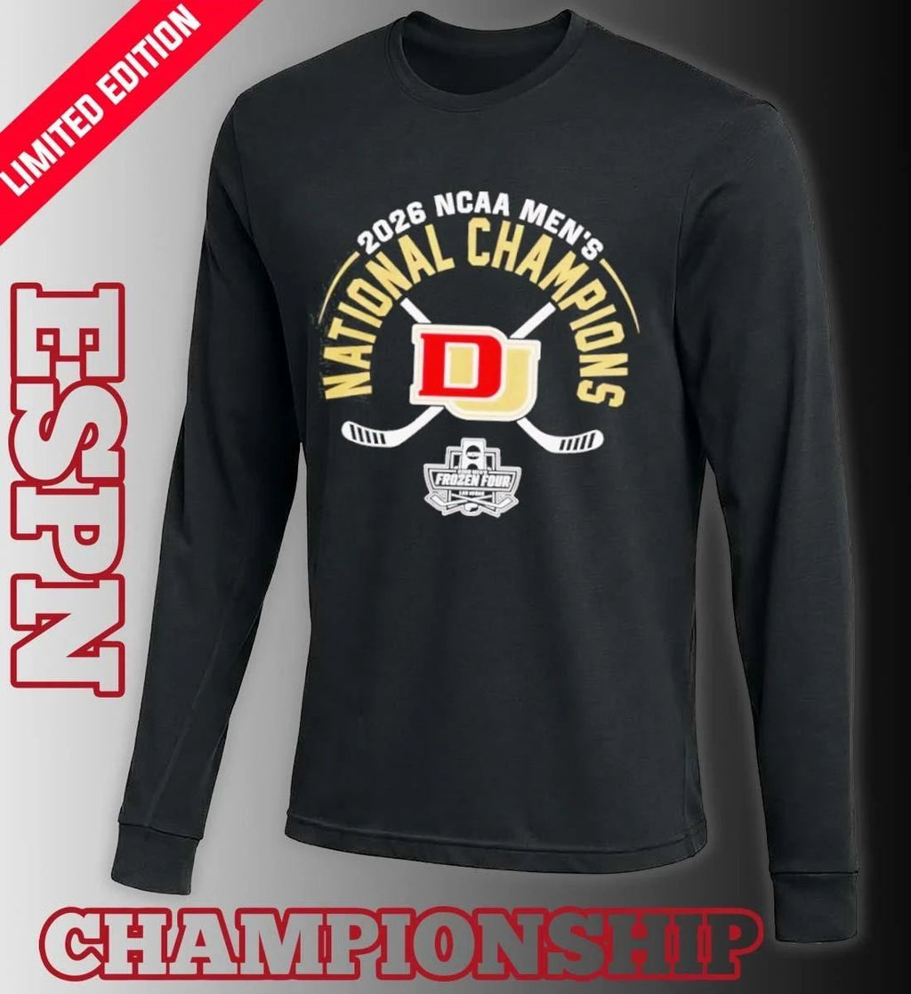 Denver Pioneers Men’s Ice Hockey 2026 Frozen Four National Champions T-Shirt