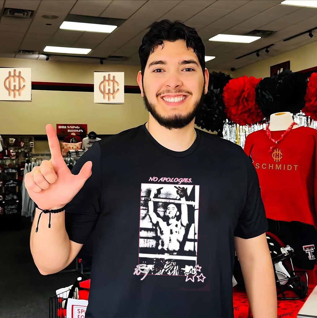 Alex Rey No Apologies middle finger shirt