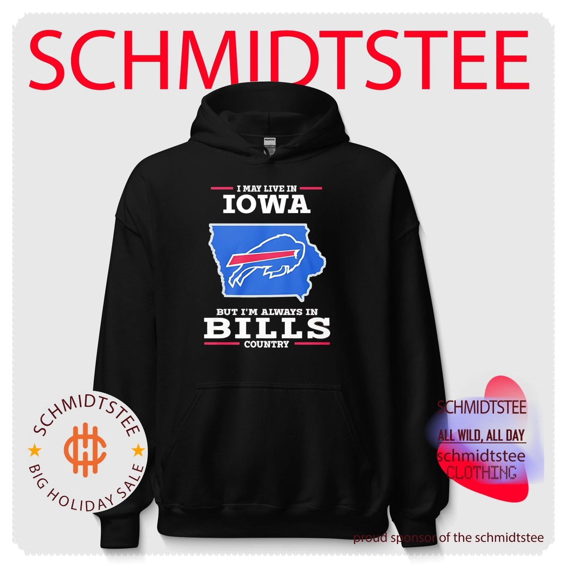 I may live in Iowa but I’m always in Bills country logo shirt
