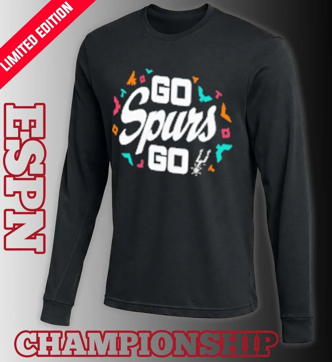 San Antonio Spurs NBA Playoff Go Spurs Go T-Shirt