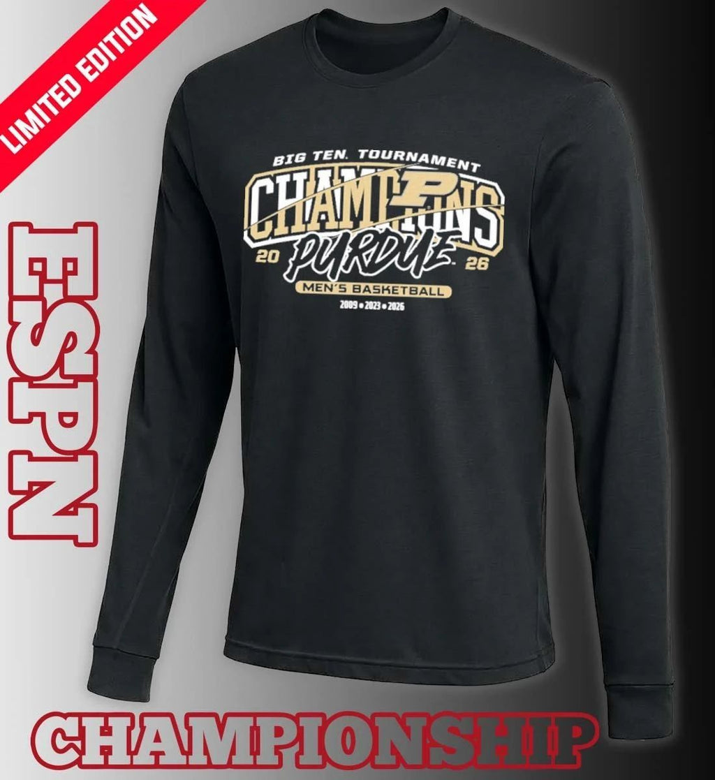 Purdue Men’s Basketball 2026 Big Ten Tournament Champions Banner Shirt
