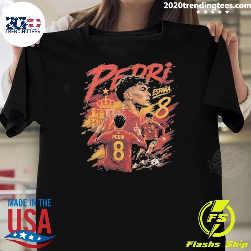 Pedri Spain Football Streetwear World Cup 2026 Graphic Tee Shirt