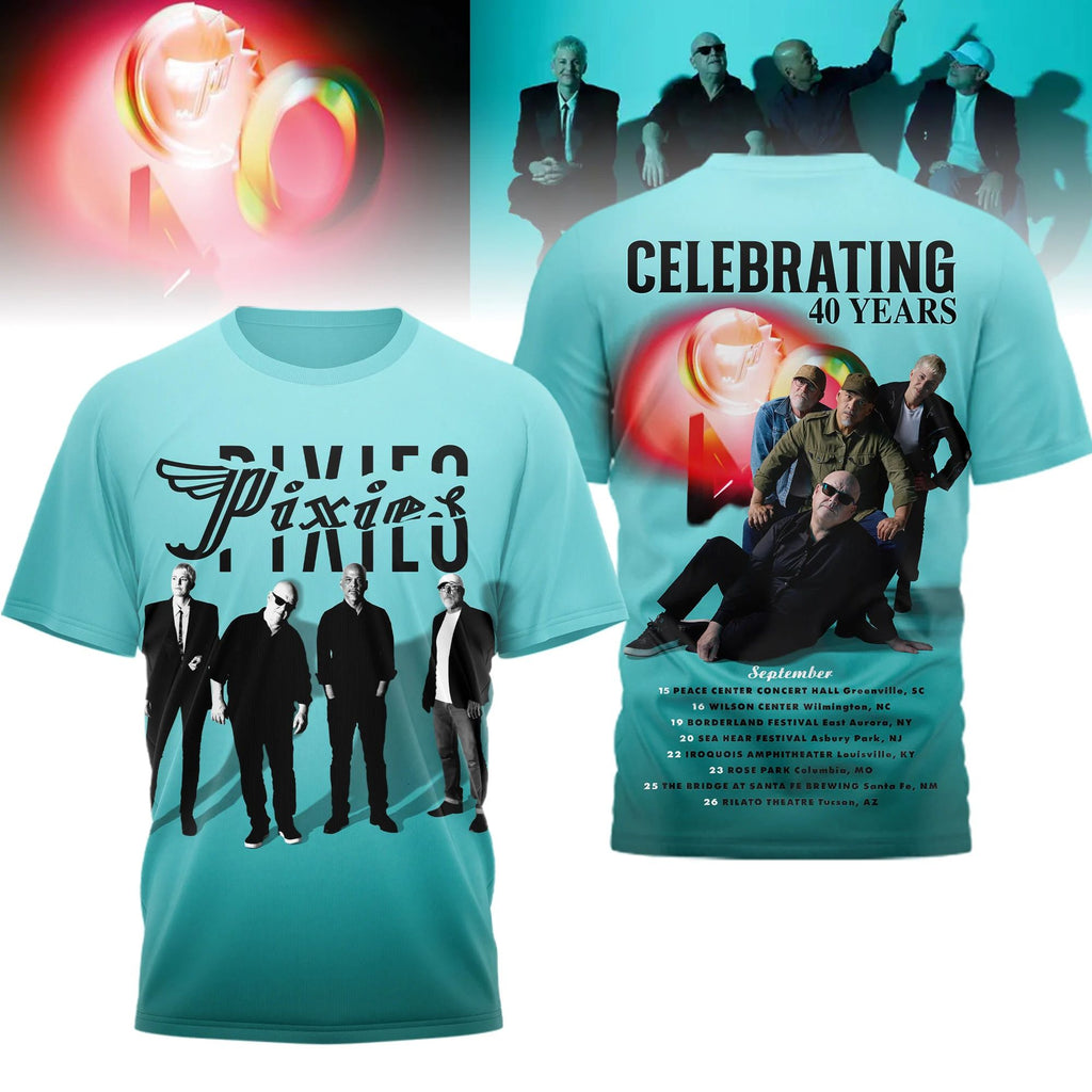 Pixies Celebrating 40 Years Tour T-Shirt