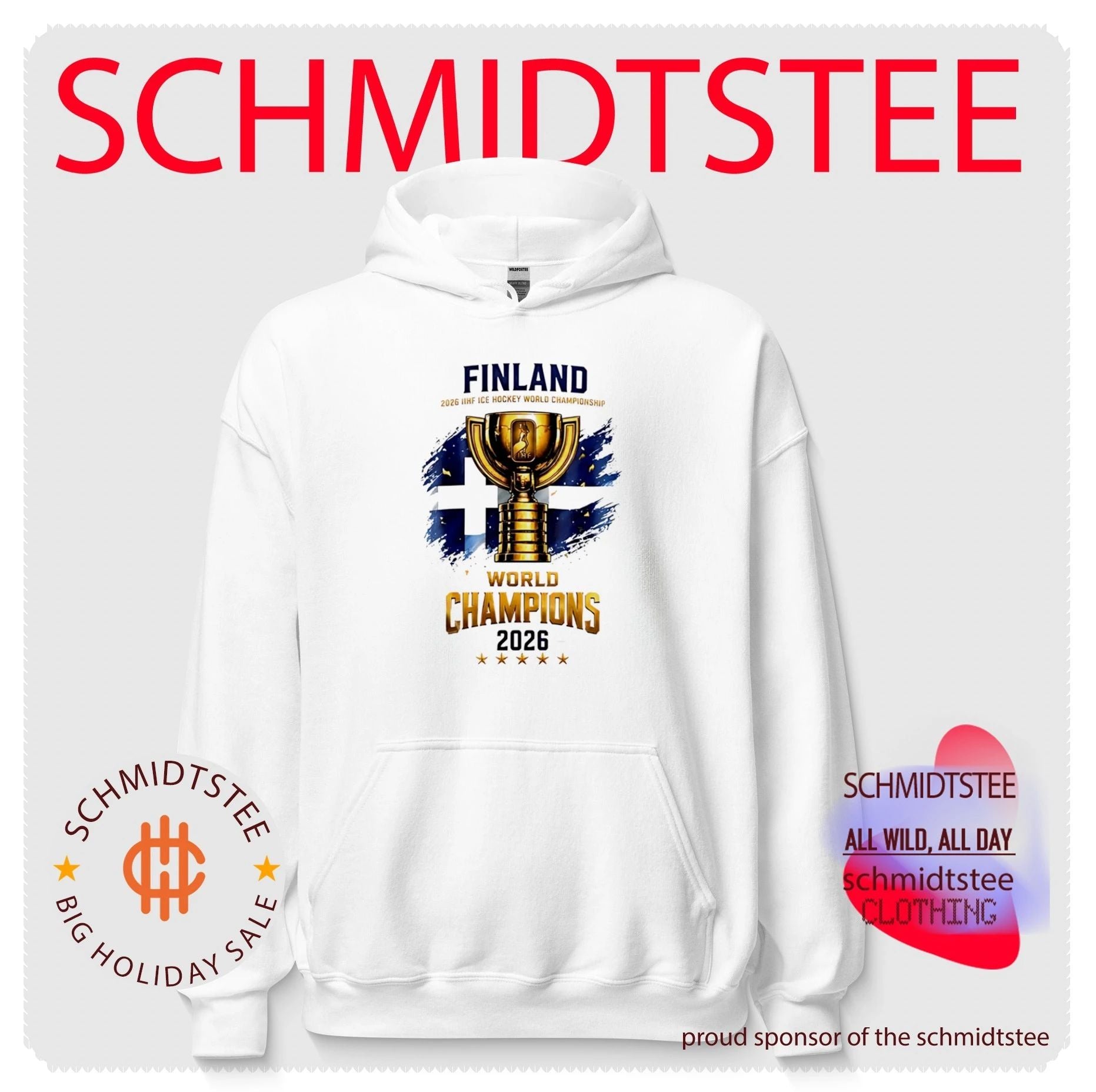 Finland IIHF Ice Hockey World Champions 2026 trophy shirt