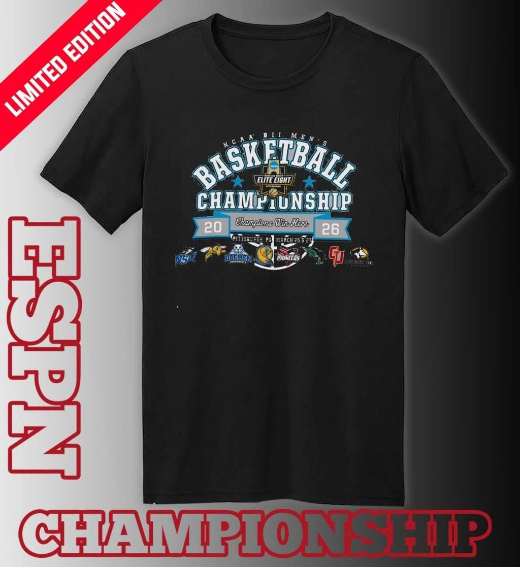 2026 NCAA Division II Men’s Basketball Championship – 8 Teams T-Shirt