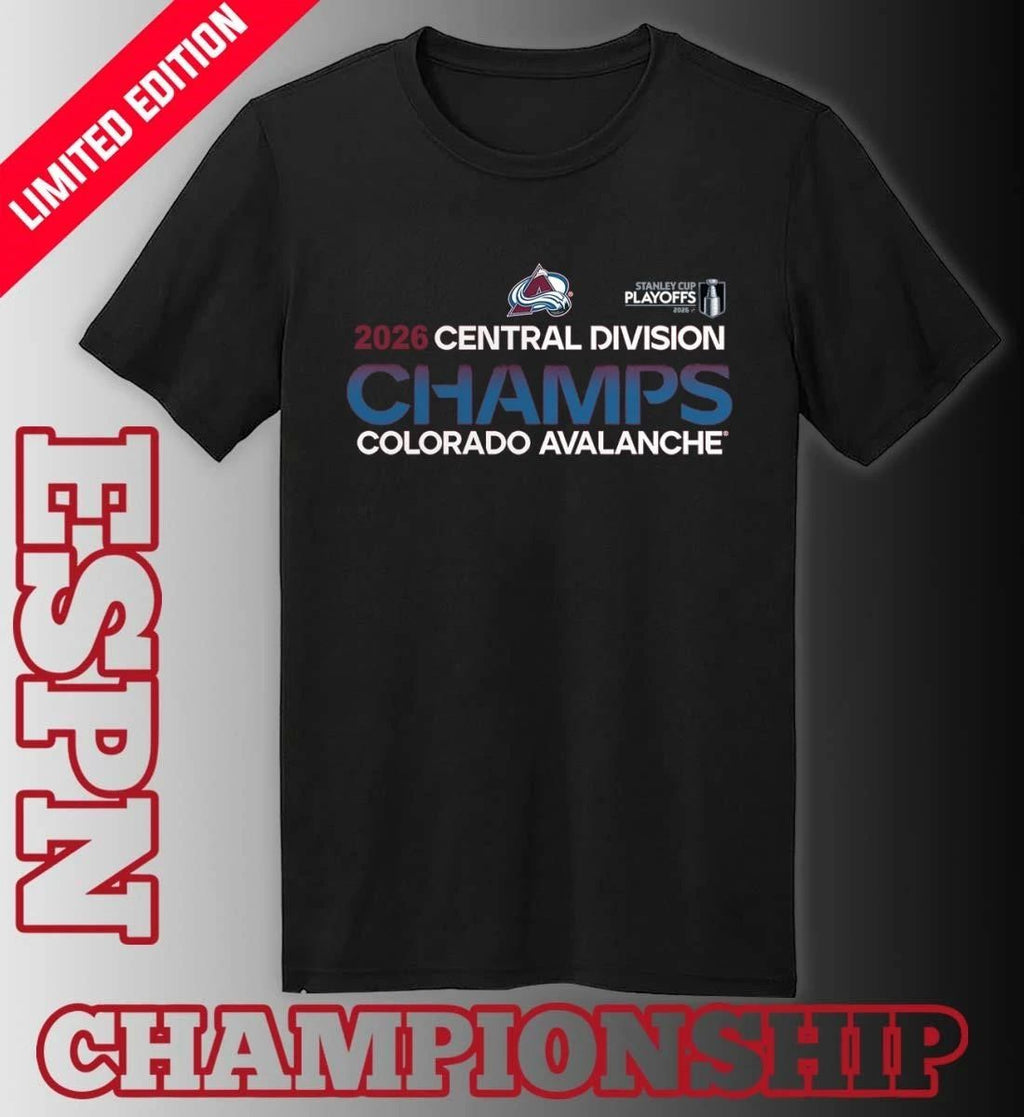Colorado Avalanche 2026 Central Division Champions Shirt