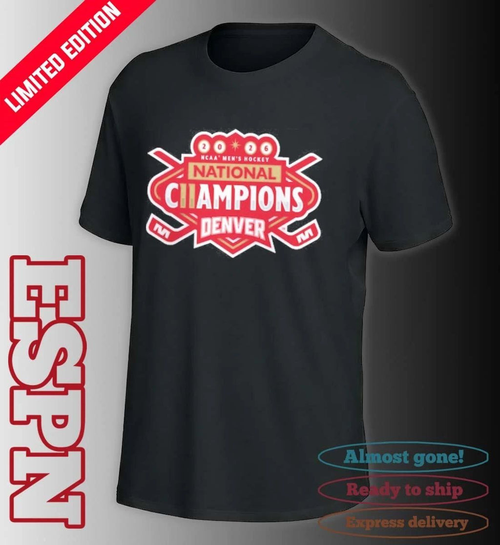 Denver Pioneers 2026 NCAA Frozen Four Men’s Ice Hockey National Champions Logo T-Shirt
