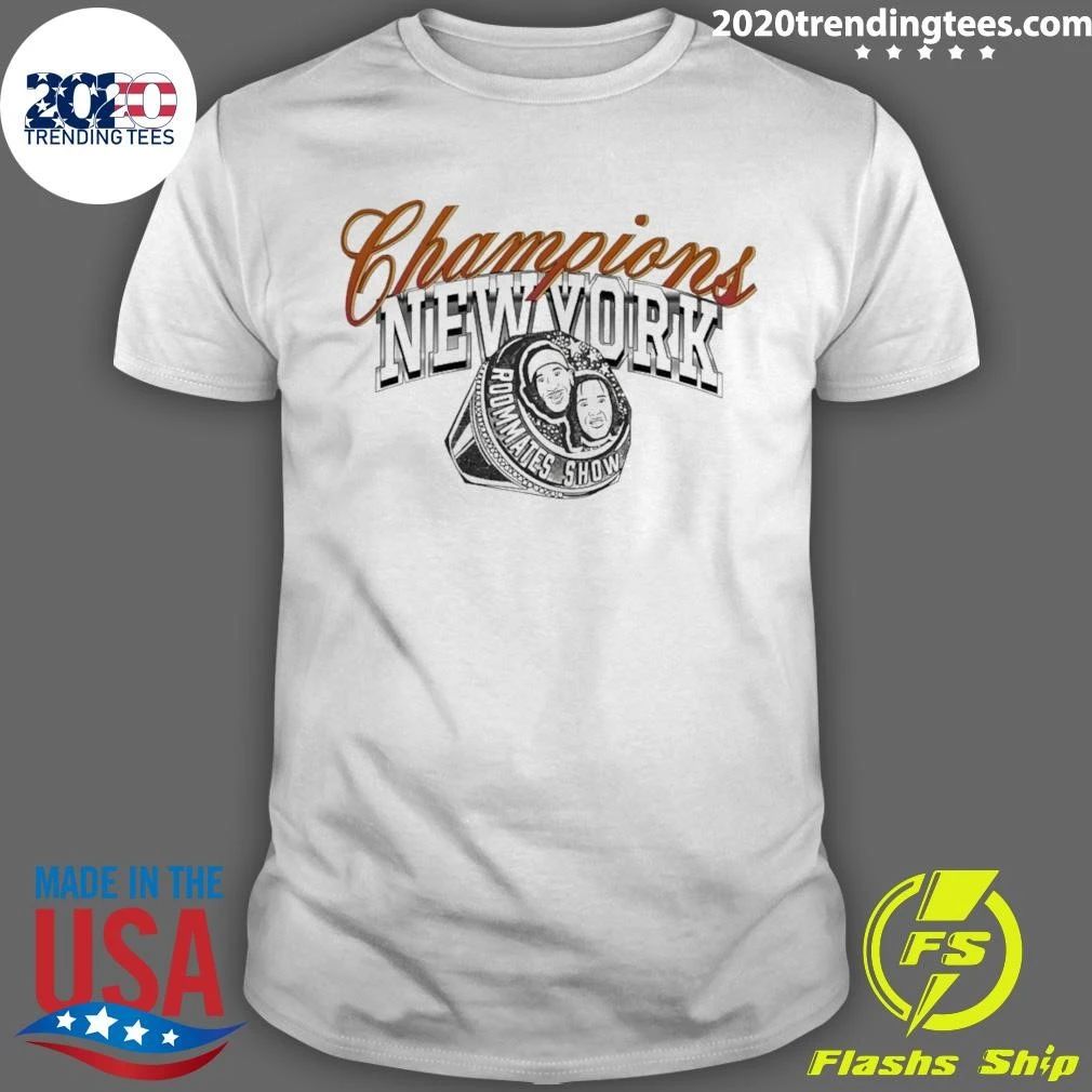 Jalen Brunson And Josh Hart Diamond Ring Roommates Show Knicks Champions Shirt