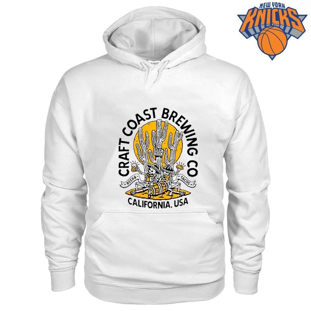 Craft Coast Brewing Co California USA Beer And Tacos Skeleton Shirt