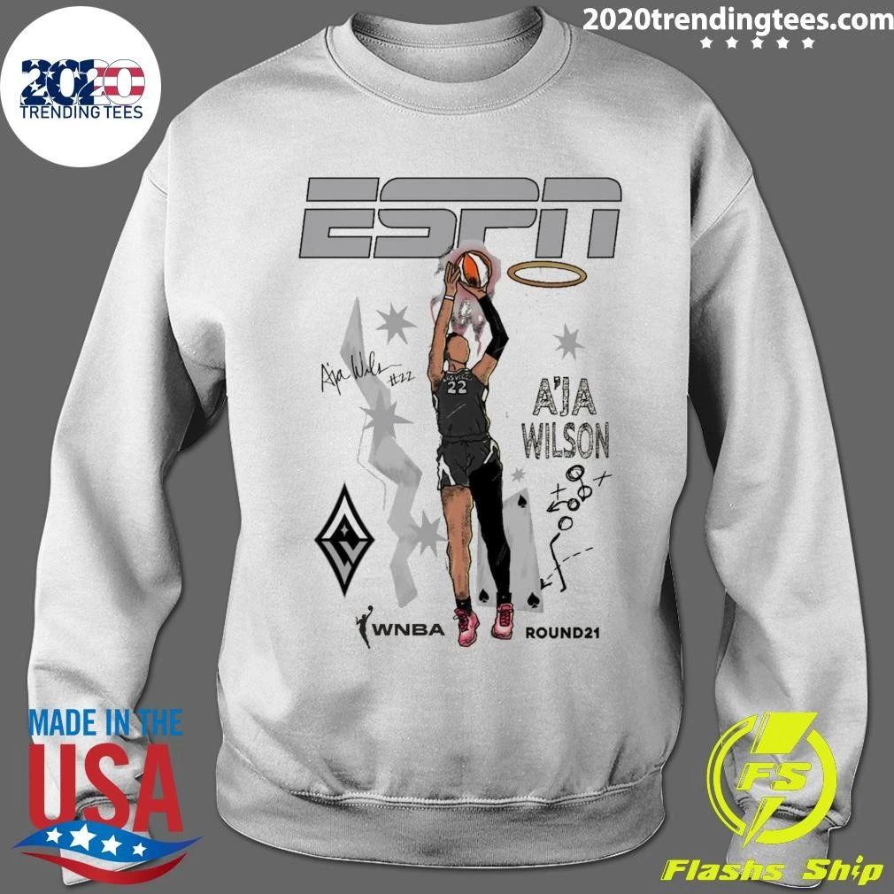 A’ja Wilson Las Vegas Aces Round21 ESPN Player 2026 Shirt