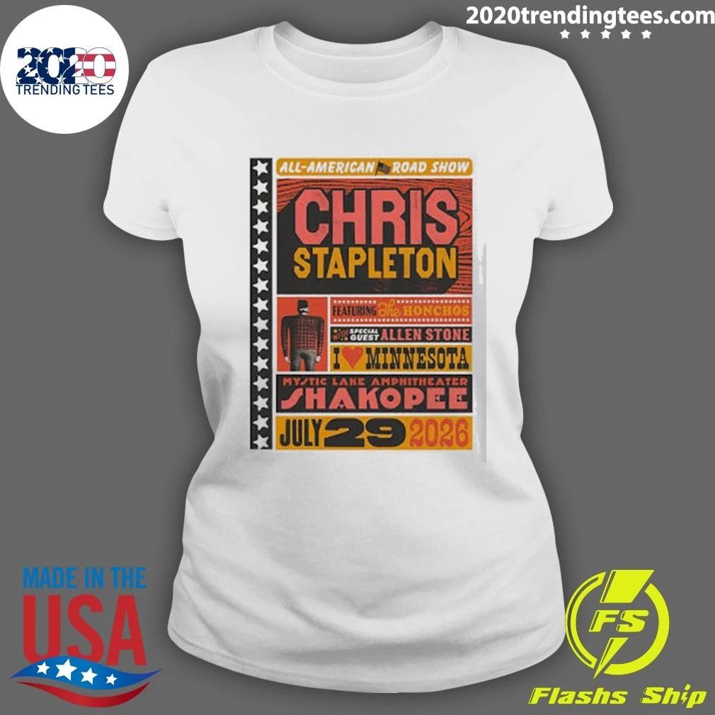 Chris Stapleton July 29 2026 In Shakopee MN Shirt