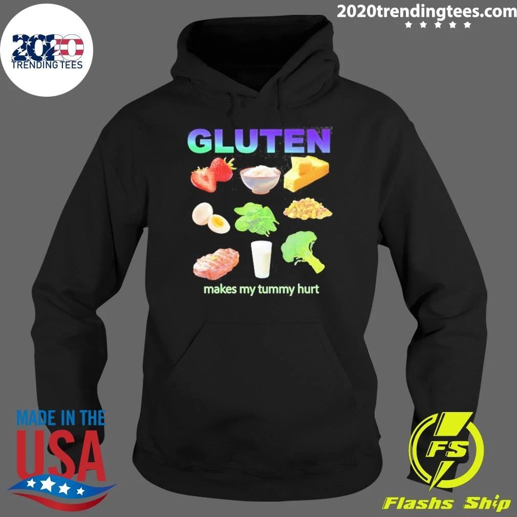 Gluten Makes My Tummy Hurt Celiac Disease Shirt