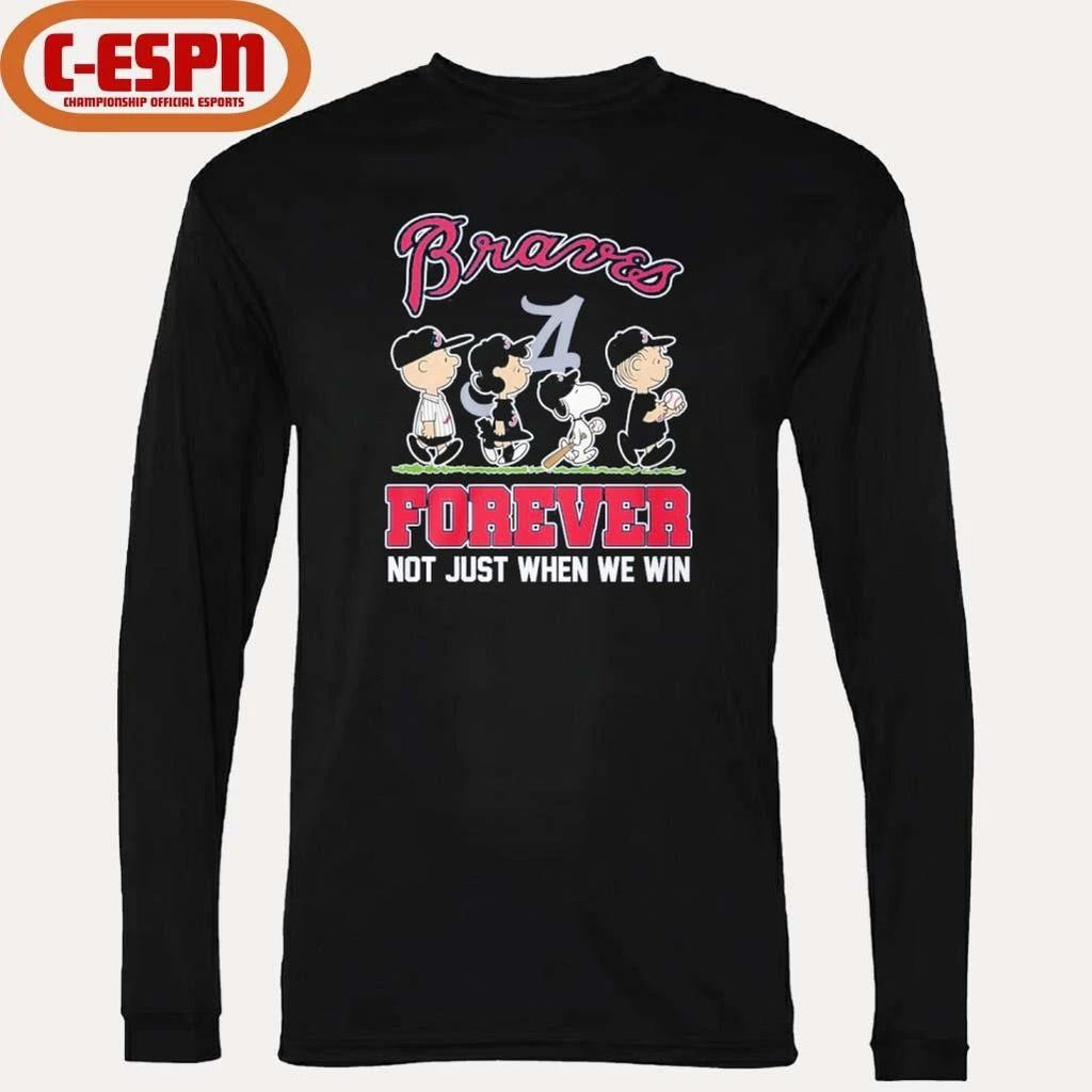 The Peanuts Characters Forever X Atlanta Braves Shirt