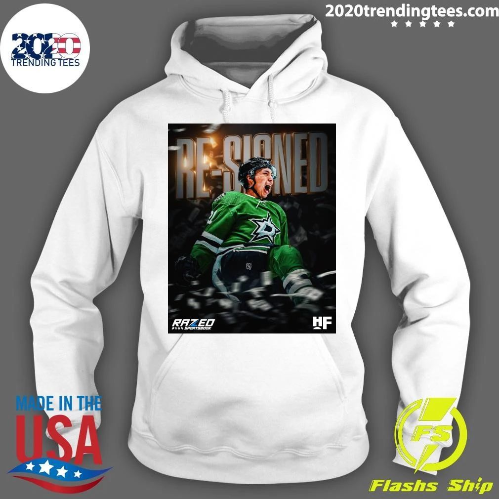 Jason Robertson of Dallas Stars Re-Signed Shirt