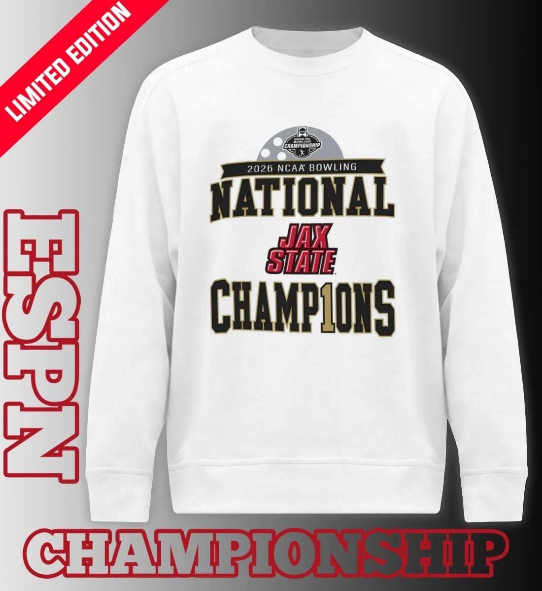 2026 National Collegiate Women’s Bowling Championship Jax State Shirt