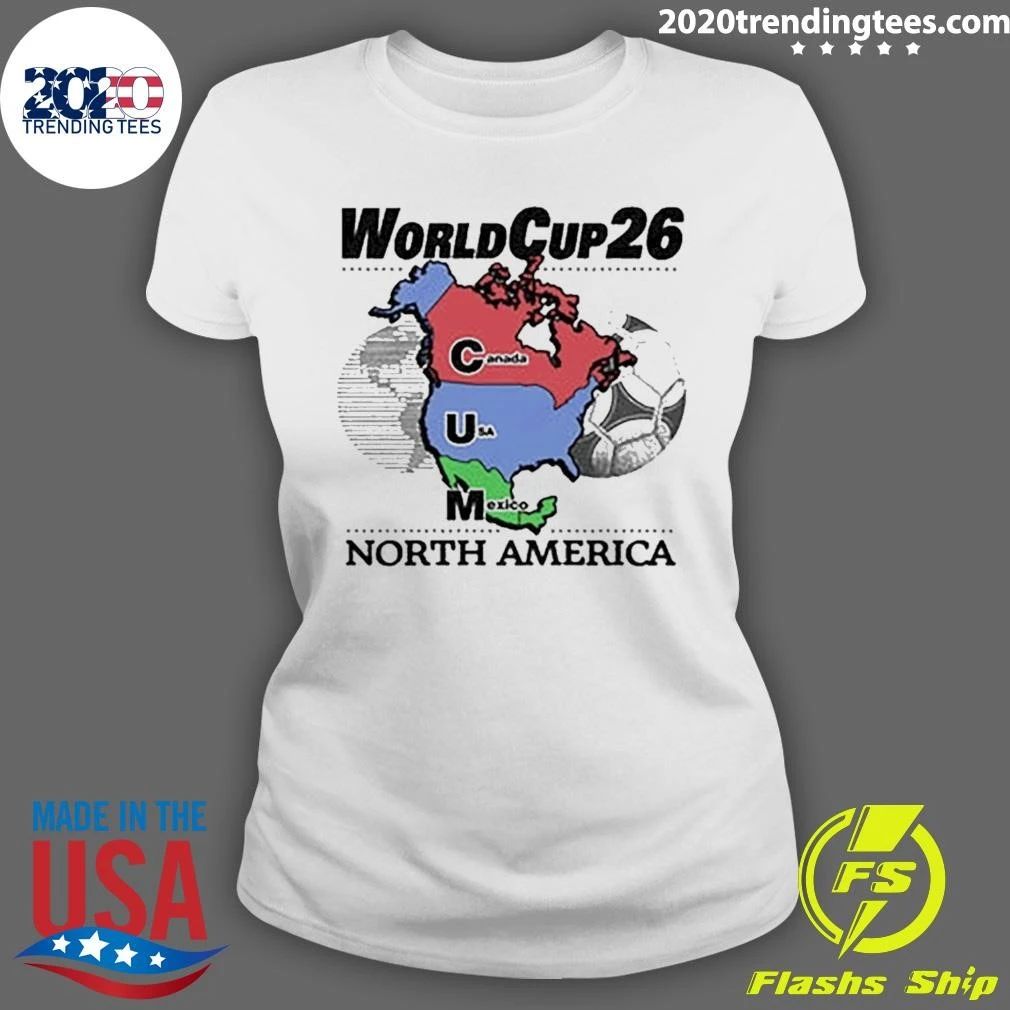 World Cup 26 North America Cum Map Shirt