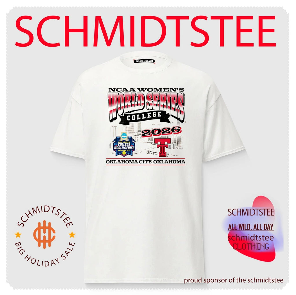Texas Tech Softball 2026 Women’s College World Series skyline shirt
