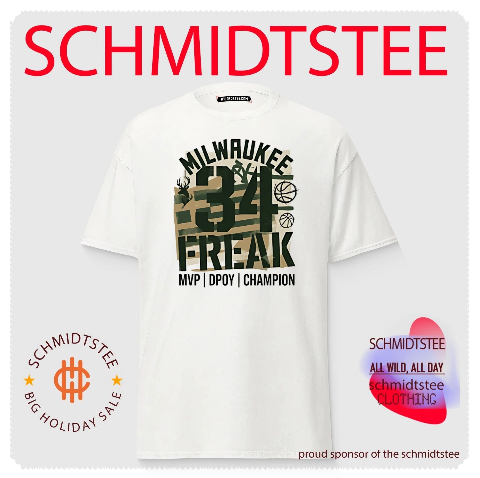 Milwaukee Freak 34 NBA player Giannis Antetokounmpo Basketball shirt