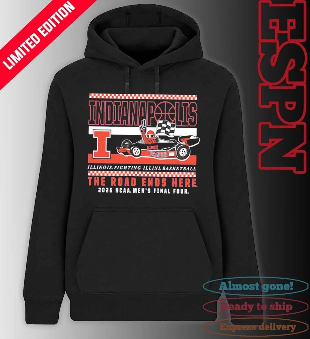 Illinois Men’s Basketball 2026 NCAA Final Four On The Road Again T-Shirt