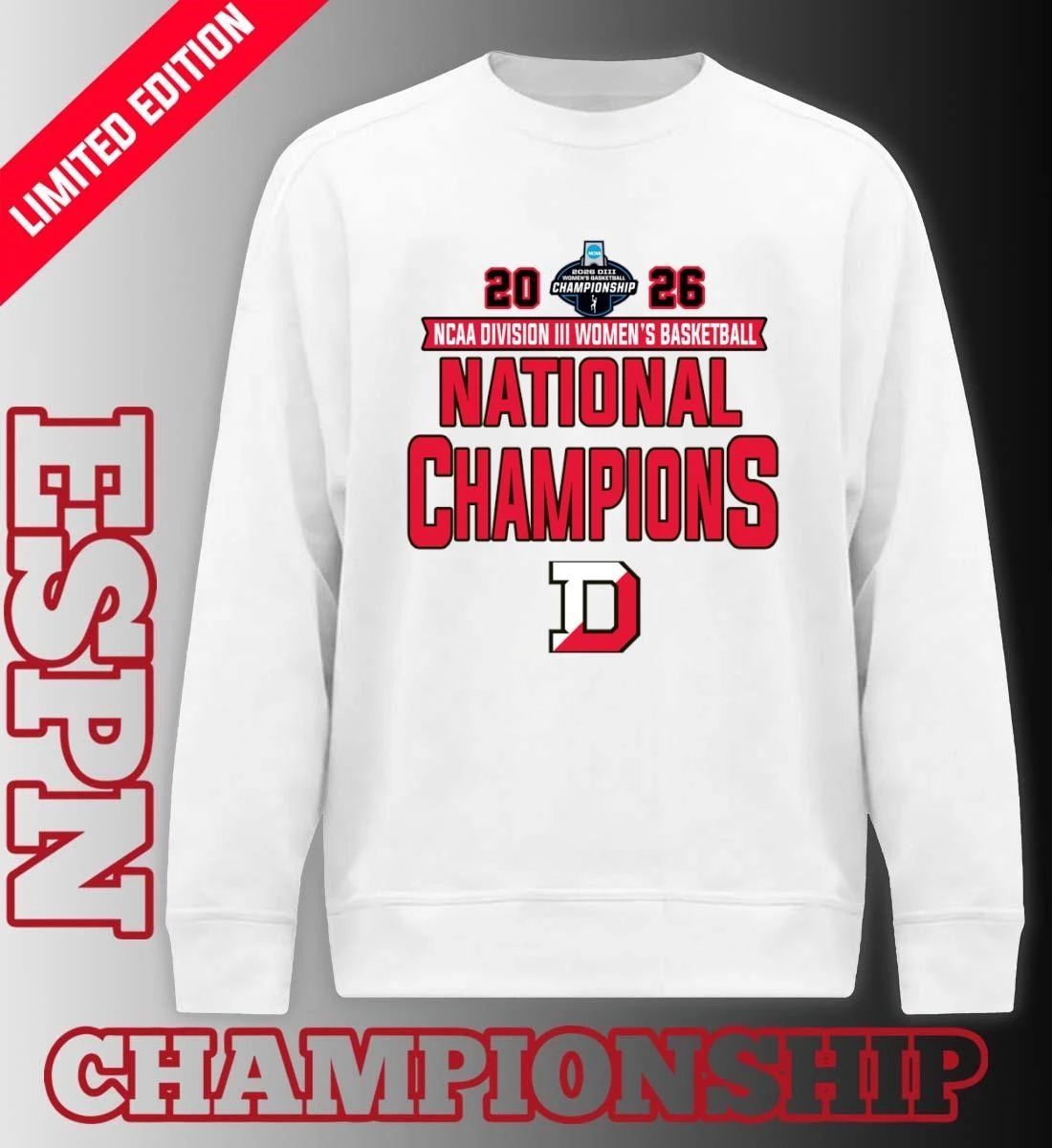 Denison Big Red NCAA DIII Women’s Basketball National Champions T-Shirt