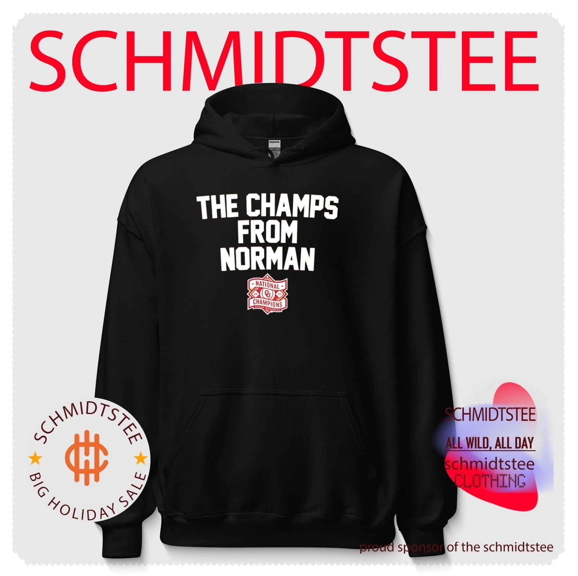 The Champs from Norman Oklahoma Sooners National Champions shirt