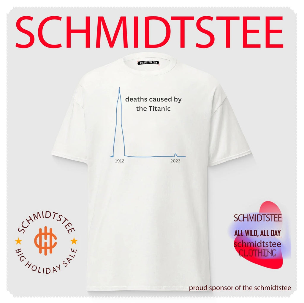 Deaths caused by the Titanic chart shirt
