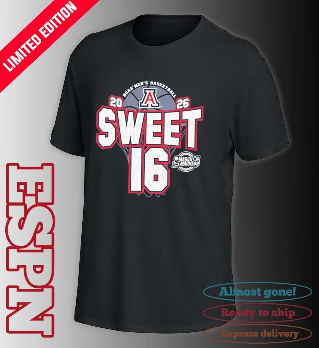 Arizona Wildcats Men’s Basketball Sweet 16 Shirt