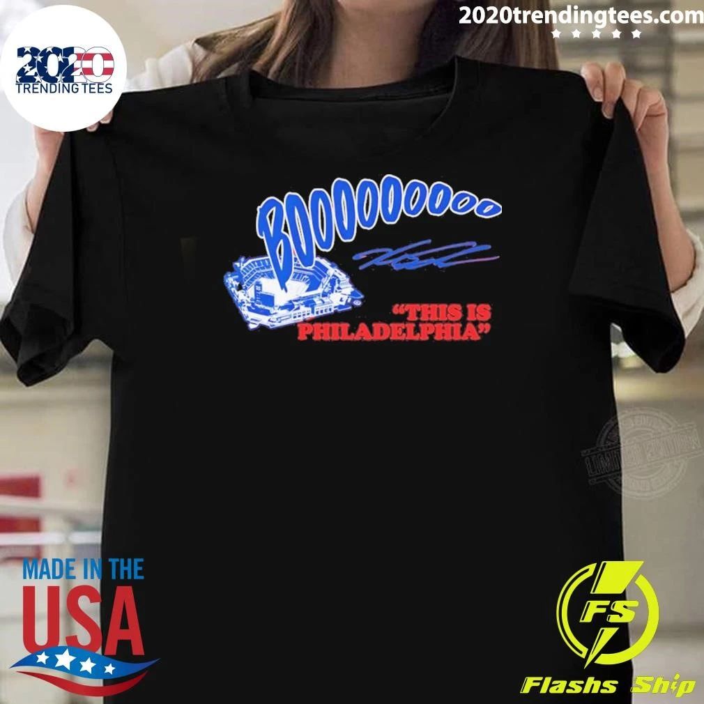 Kyle Schwarber Booooo Philadelphia Phillies Mlb Baseball This Is Philadelphia Signature Shirt