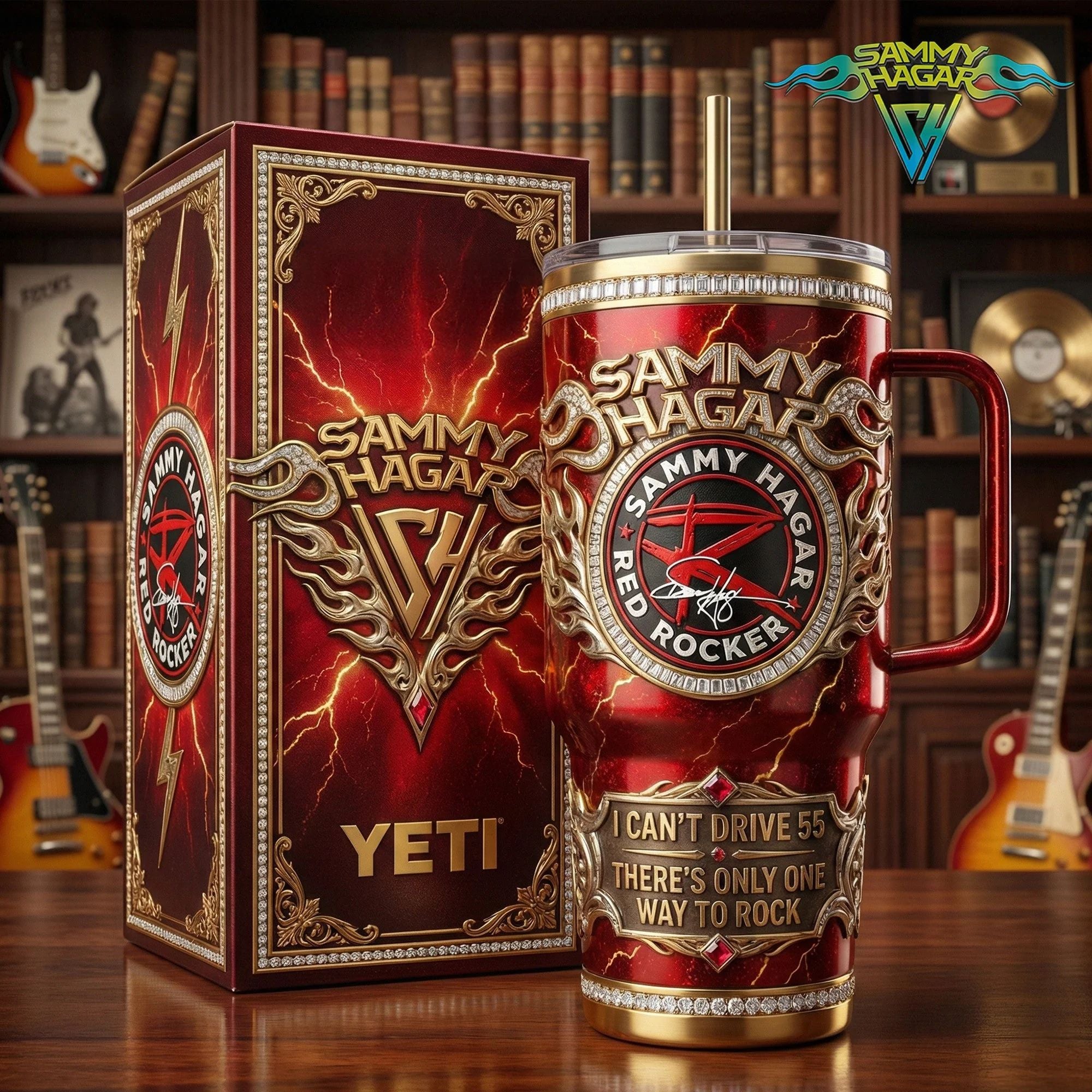 Sammy Hagar Red Rocker YETI Tumbler