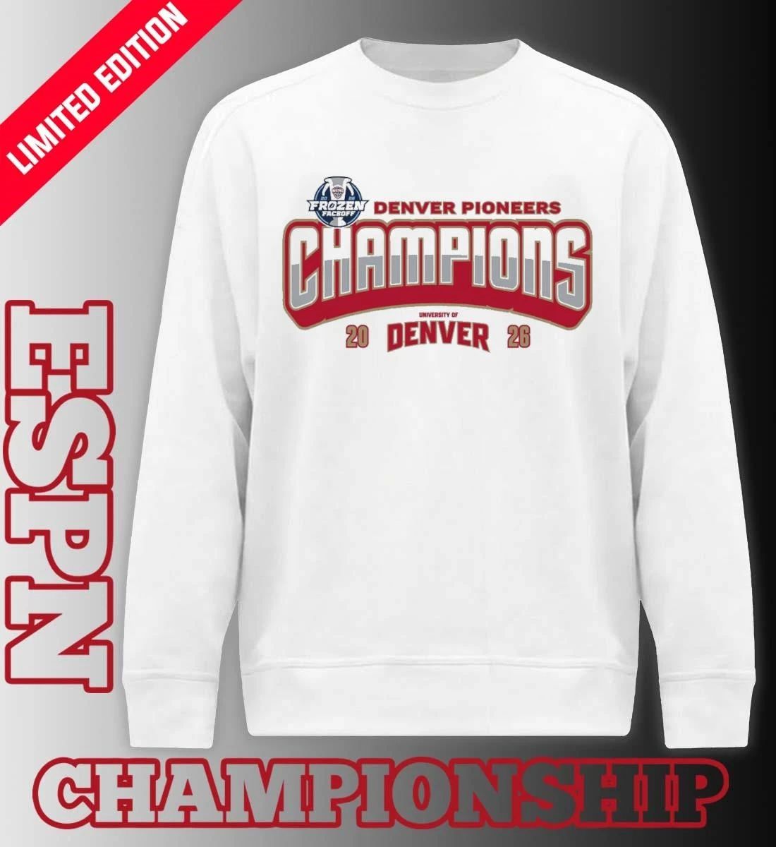 Denver Pioneers 2026 Frozen Faceoff Champions T-Shirt