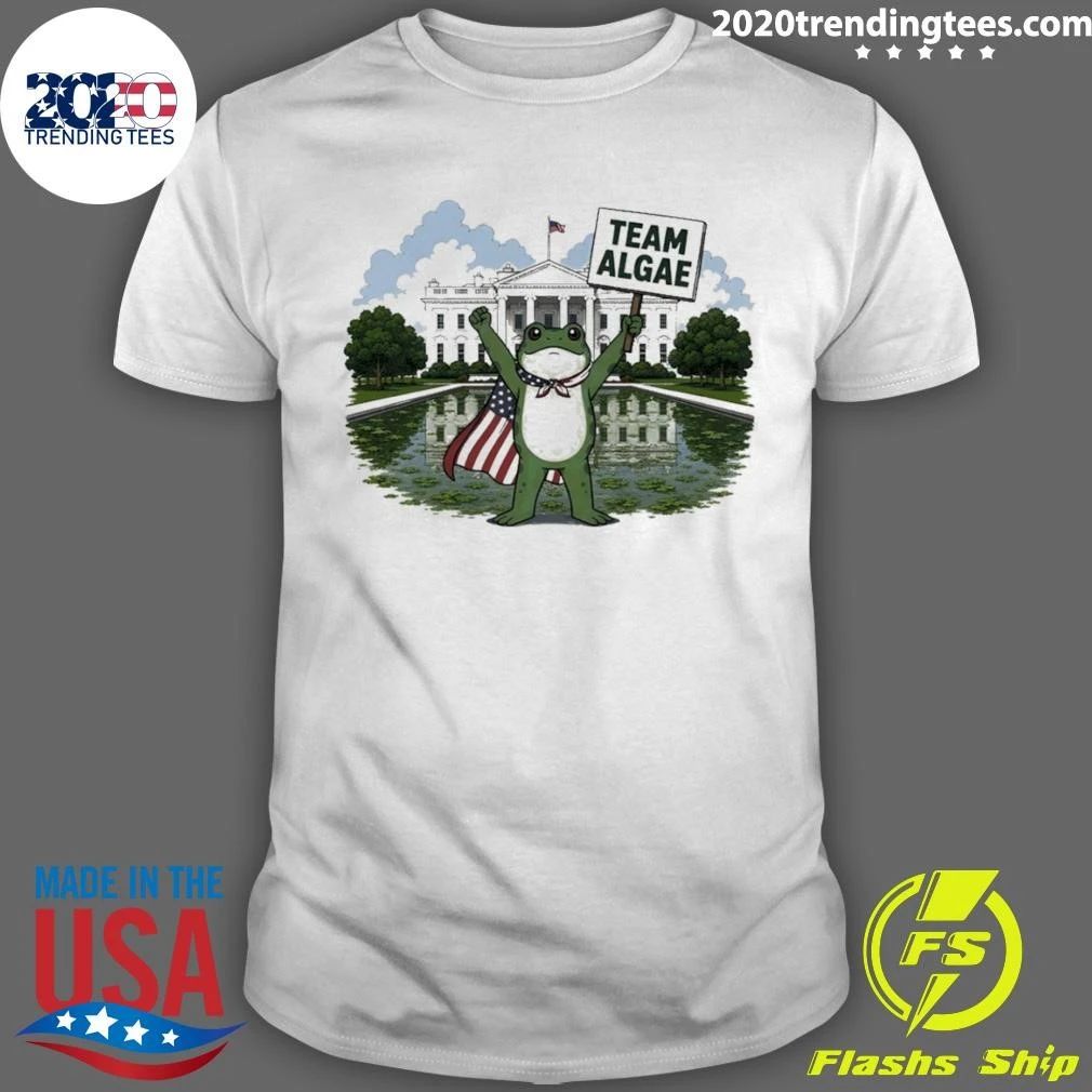 Frog Team Algae Fdt Make Algae Great Again Patriotic American Flag 2026 Shirt