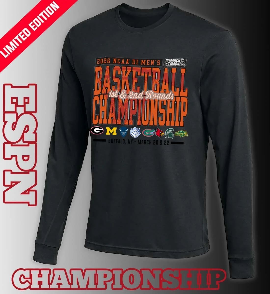 Buffalo, NY 2026 NCAA DI Men’s Basketball Championship – March 20 & 22 T-Shirt