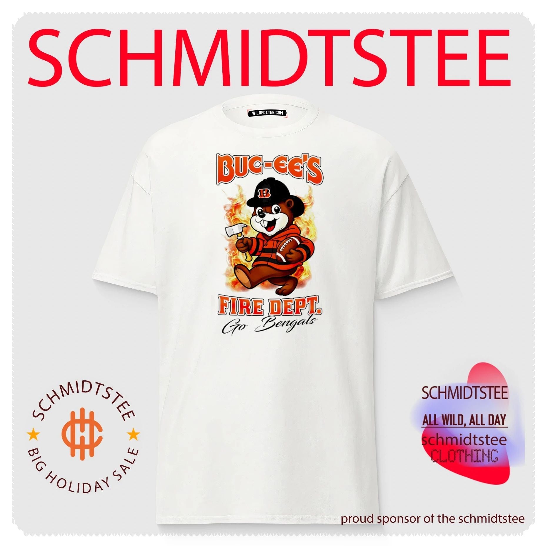 Cincinnati Bengals Buc-Ee’s Fire Dept go Bears Firefighter Strong shirt