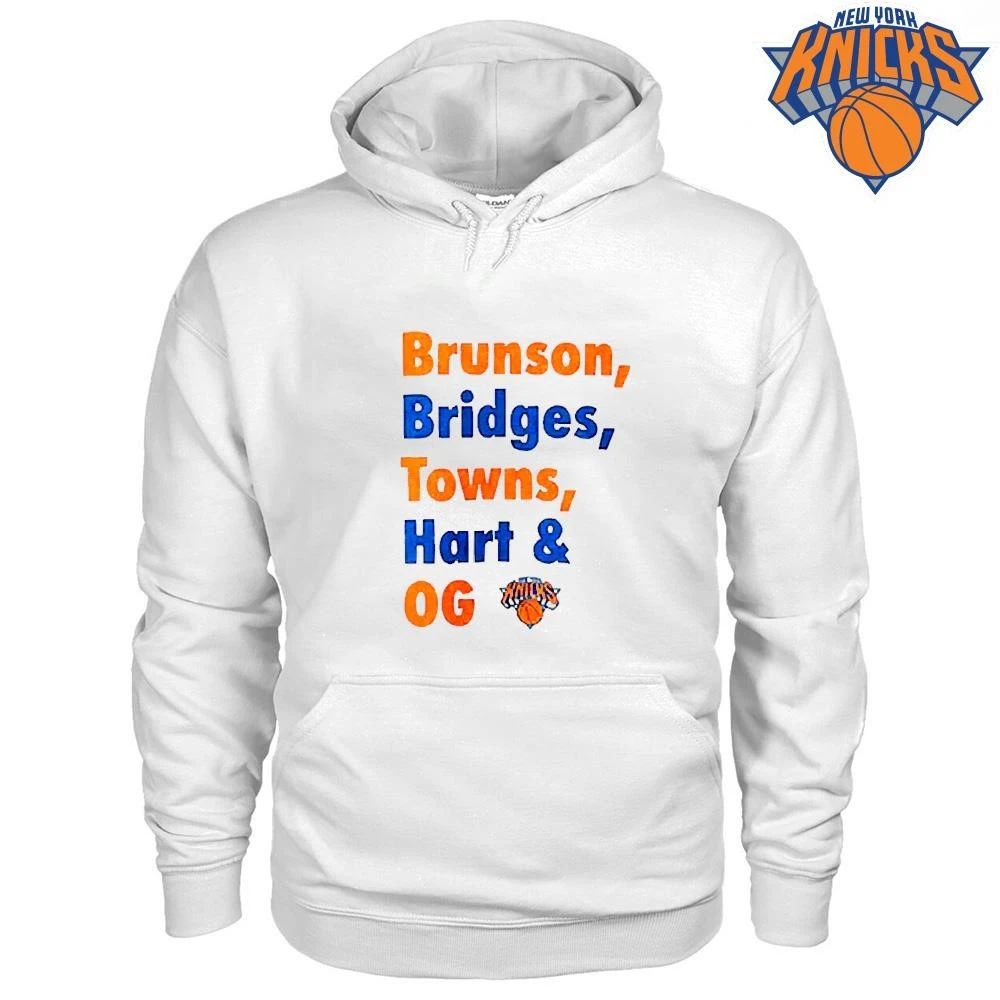 Brunson Bridges Towns Hart OG Knicks Championship Shirt