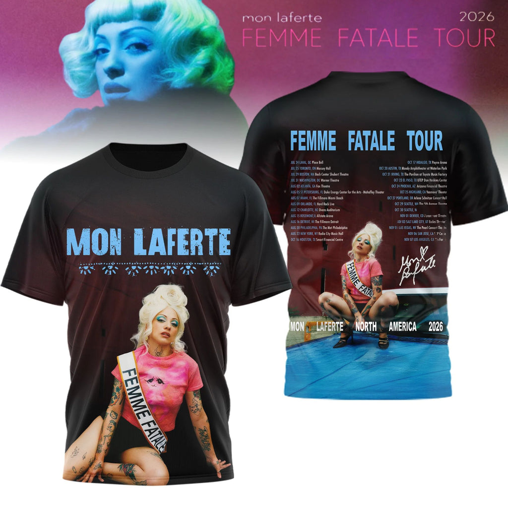 Mon Laferte Femme Fatale Tour 2026 T-Shirt