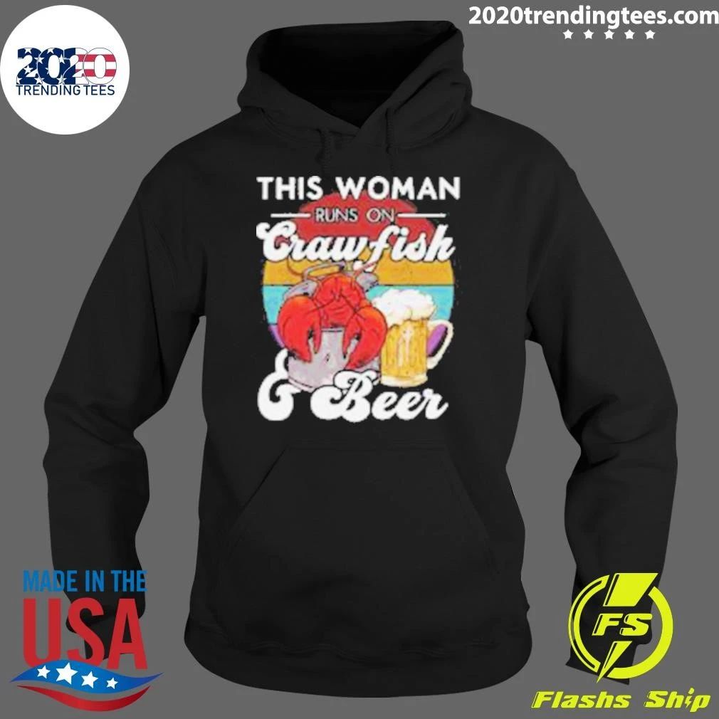 This Woman Runs on Crawfish and Beer Shirt