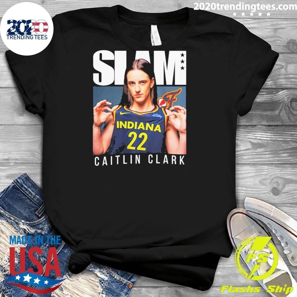Caitlin Clark SLAM Magazine WNBA Indiana Fever Basketball Shirt