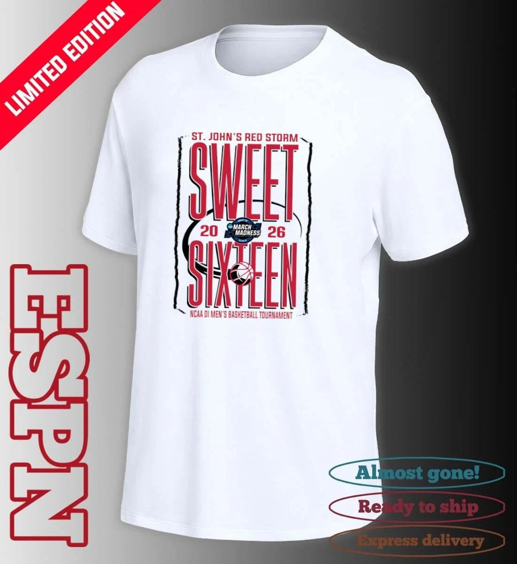 St. John’s Red Storm Sweet Sixteen 2026 NCAA DI Men’s Basketball Tournament T-Shirt