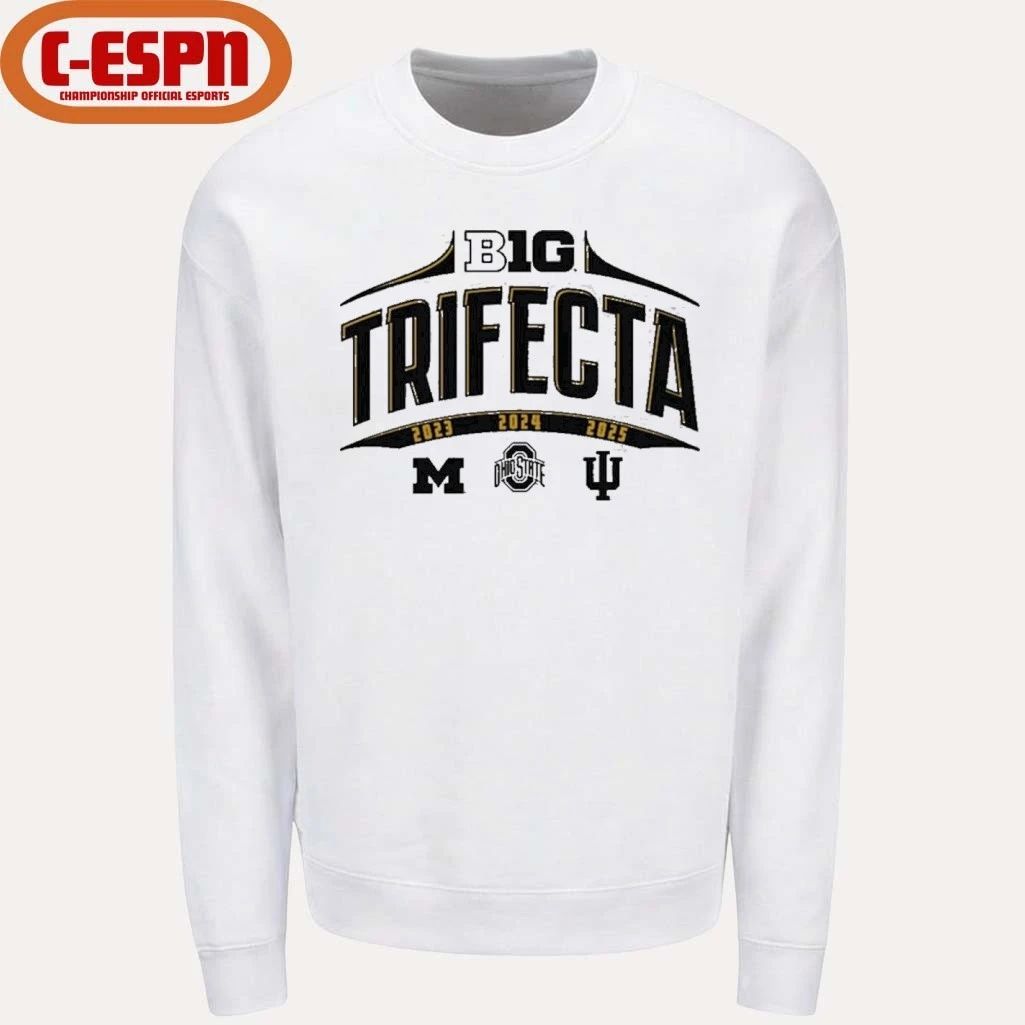 3-Peat Big Ten College Football National Champions Trifecta T-Shirt