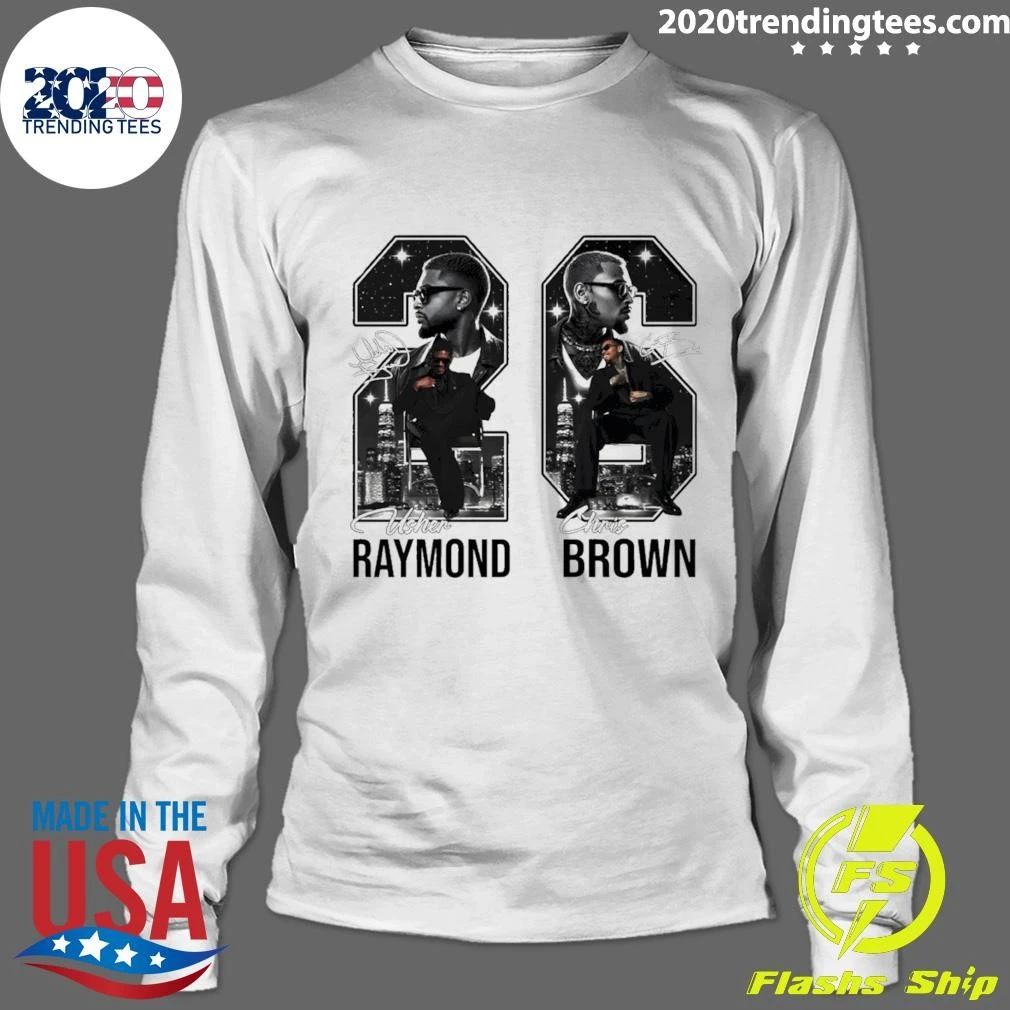 Usher Raymond Chris Brown 26 Usher And Chris Brown R And B Tour Signature Shirt