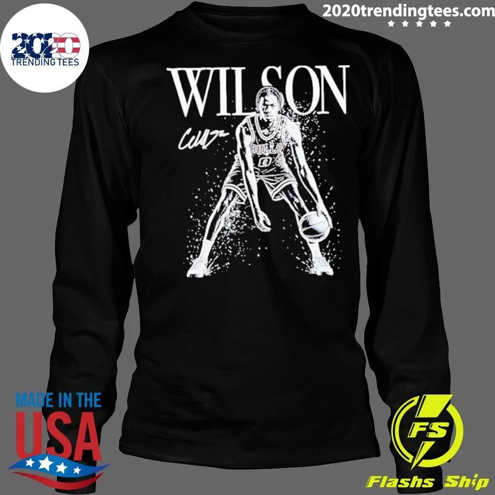 Caleb Wilson Nba Chicago Bulls Mono Player Signature Shirt