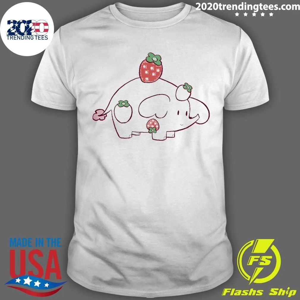 Strawberry Elephant Pin Shirt